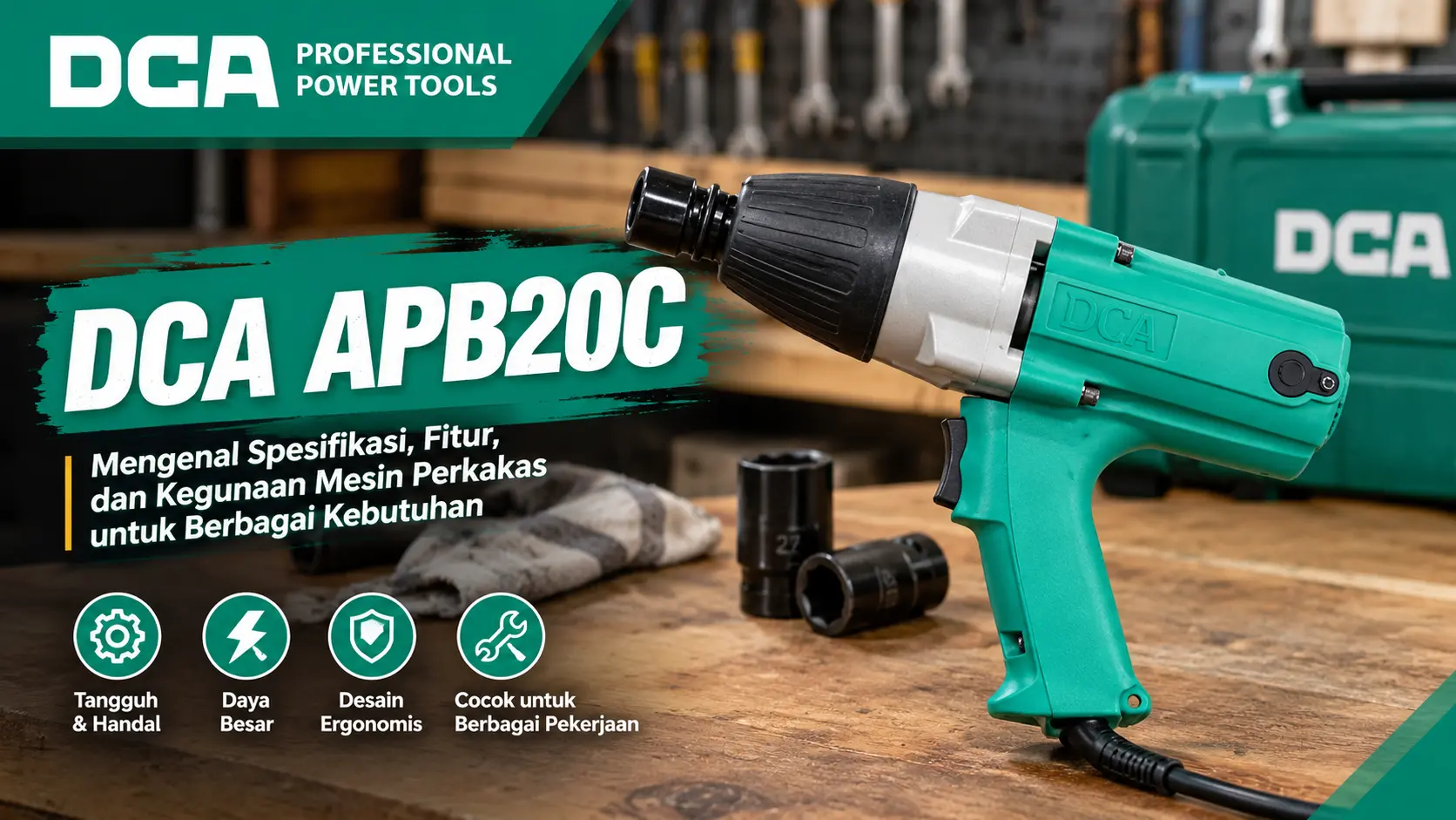 DCA APB20C: Spesifikasi, Fitur, dan Kegunaan Mesin Perkakas Serbaguna